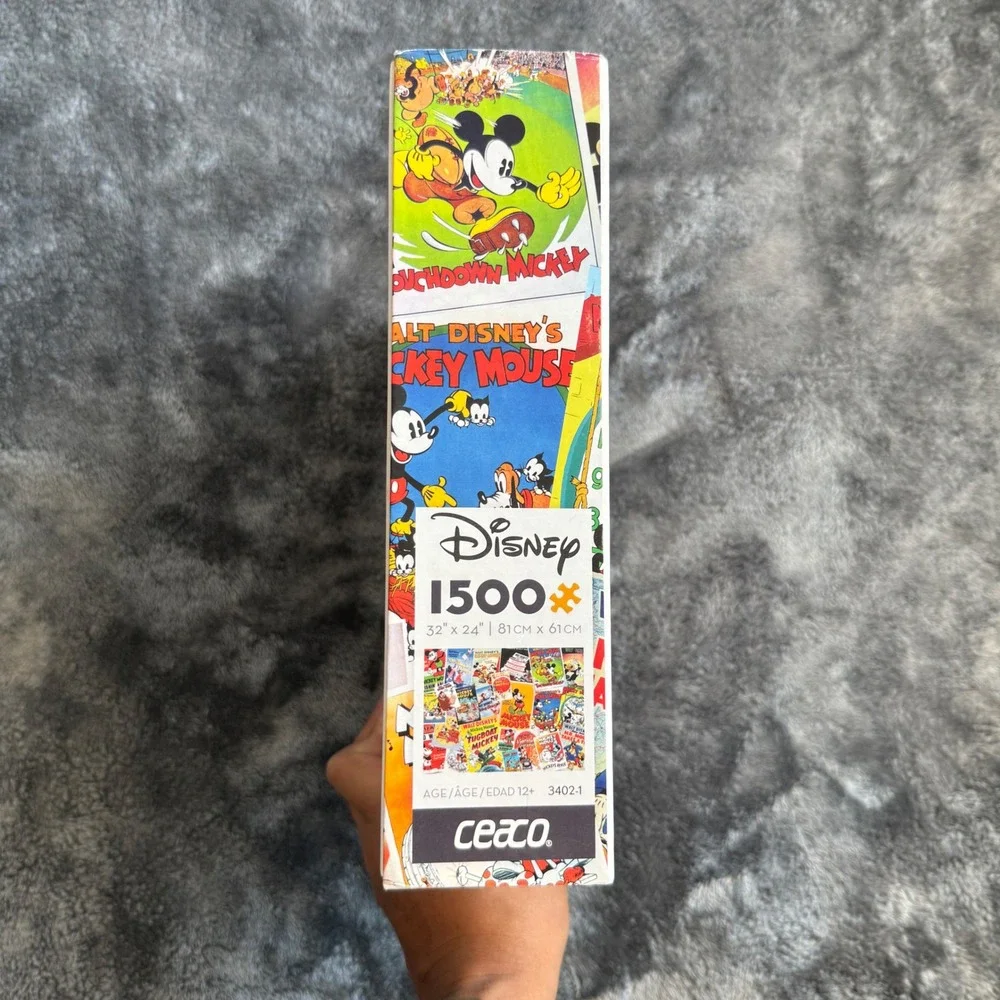 Ceaco Disney Mickey Mouse 1500 Piece Jigsaw Puzzle Vintage Movie Poster Collage